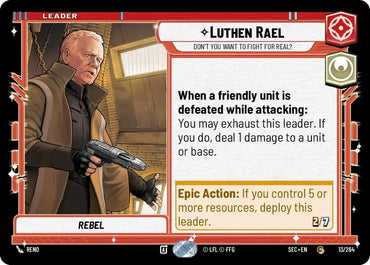 Luthen Rael (13/264) - Don't You Want To Fight For Real? (13/264) [Secrets of Power] (ONLINE ORDER ONLY)