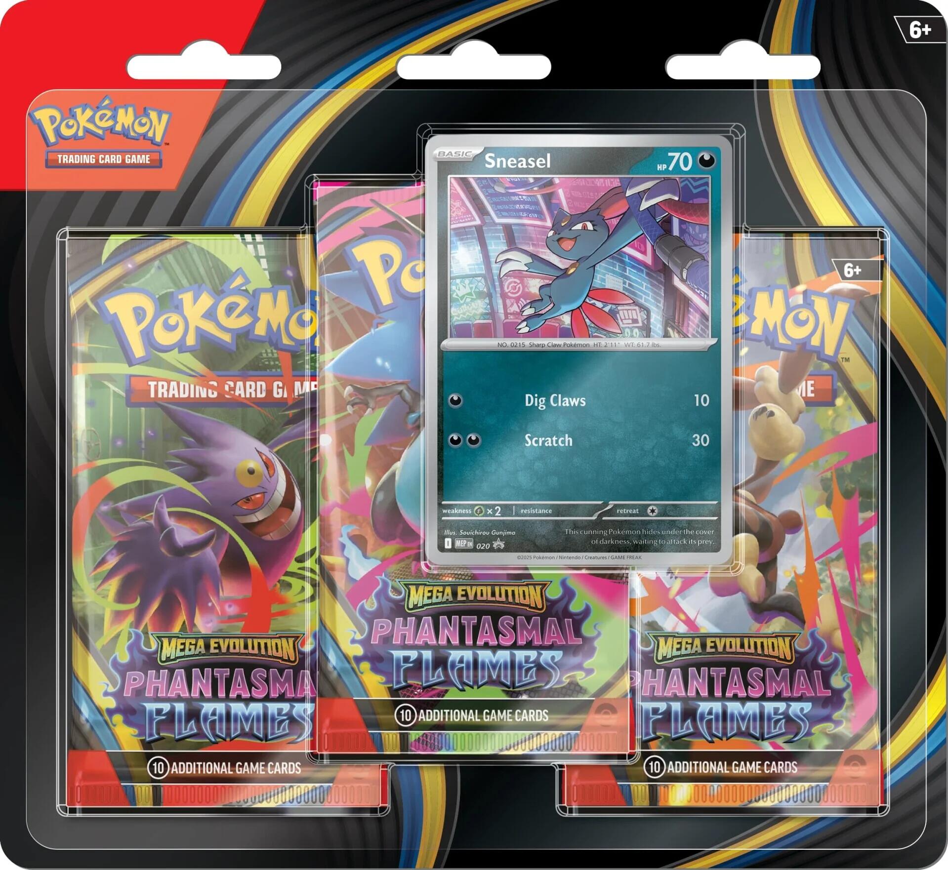 Phantasmal Flames 3 Pack Blister [Sneasel] [PFL] (ONLINE ORDER ONLY)