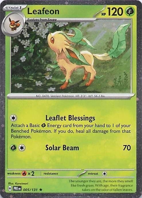 Leafeon (005/131) (Cosmos Holo) [Miscellaneous Cards] (ONLINE ORDER ONLY)