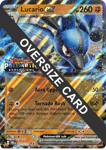 Lucario ex (051/131) (Prismatic Evolutions Stamp) [Scarlet & Violet: Prismatic Evolutions] (ONLINE ORDER ONLY)