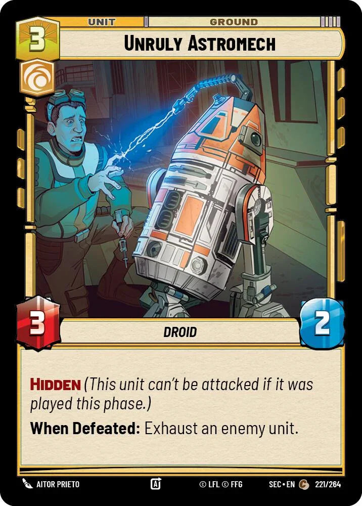 Unruly Astromech (221/264) (221/264) [Secrets of Power] (ONLINE ORDER ONLY)