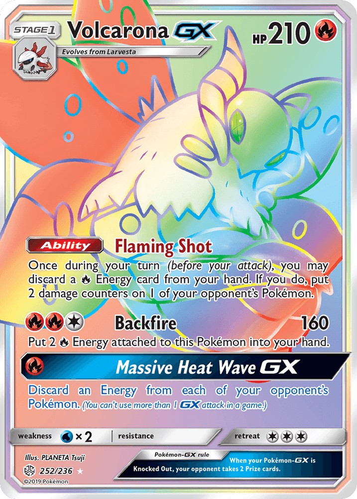 Volcarona GX (252/236) [Sun & Moon: Cosmic Eclipse] (Online Only)