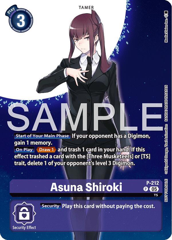 Asuna Shiroki [P-212] (Hacker's Slumber Box Promotion Pack) [Promotional Cards] (ONLINE ORDER ONLY)