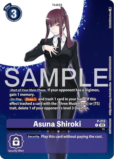 Asuna Shiroki [P-212] (Hacker's Slumber Box Promotion Pack) [Promotional Cards] (ONLINE ORDER ONLY)