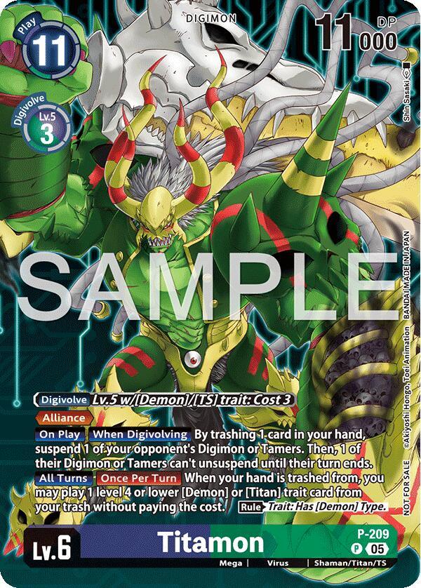 Titamon [P-209] (Hacker's Slumber Box Promotion Pack) [Promotional Cards] (ONLINE ORDER ONLY)