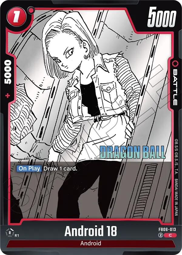 Android 18 (FB06-013) [Manga Booster 02] (ONLINE ORDER ONLY)