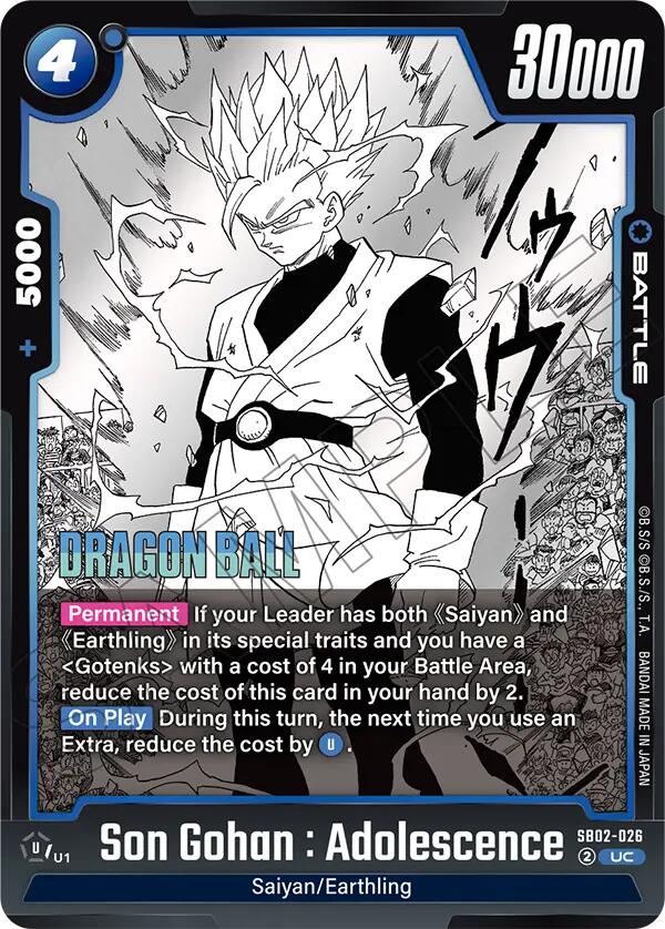 Son Gohan : Adolescence [Manga Booster 02] (ONLINE ORDER ONLY)
