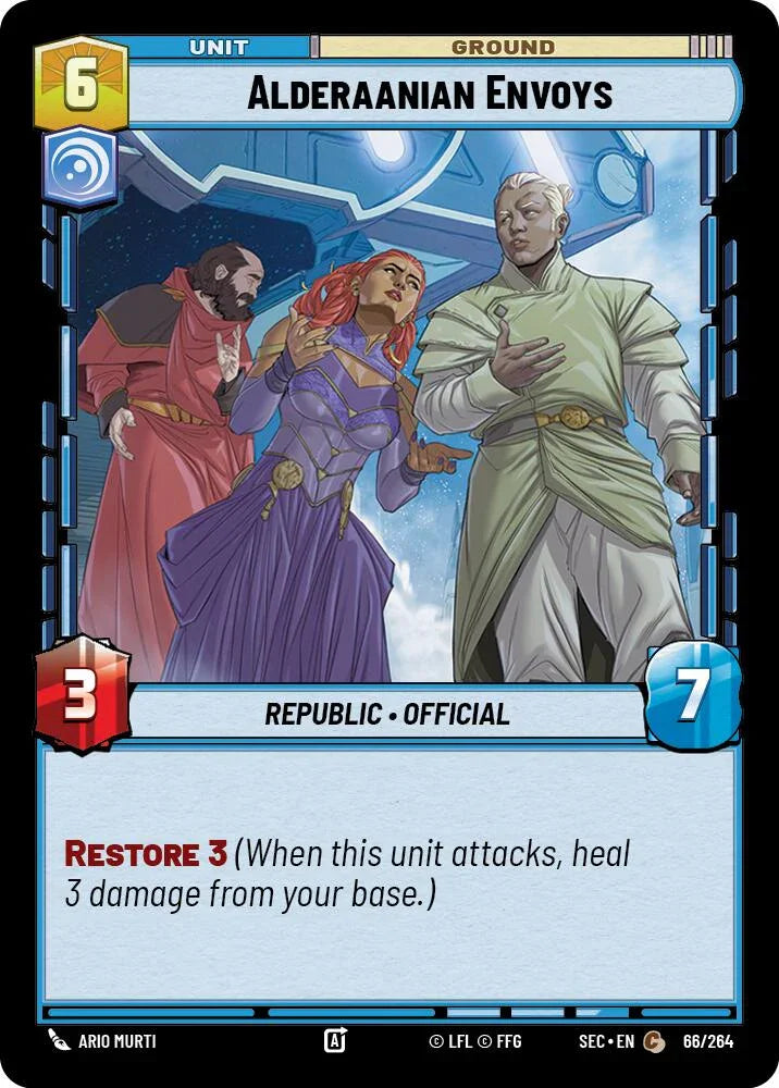 Alderaanian Envoys (66/264) (66/264) [Secrets of Power] (ONLINE ORDER ONLY)