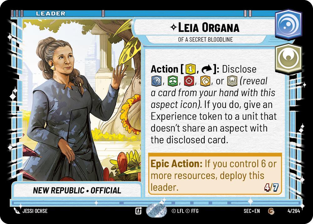 Leia Organa (4/264) - Of A Secret Bloodline (4/264) [Secrets of Power] (ONLINE ORDER ONLY)