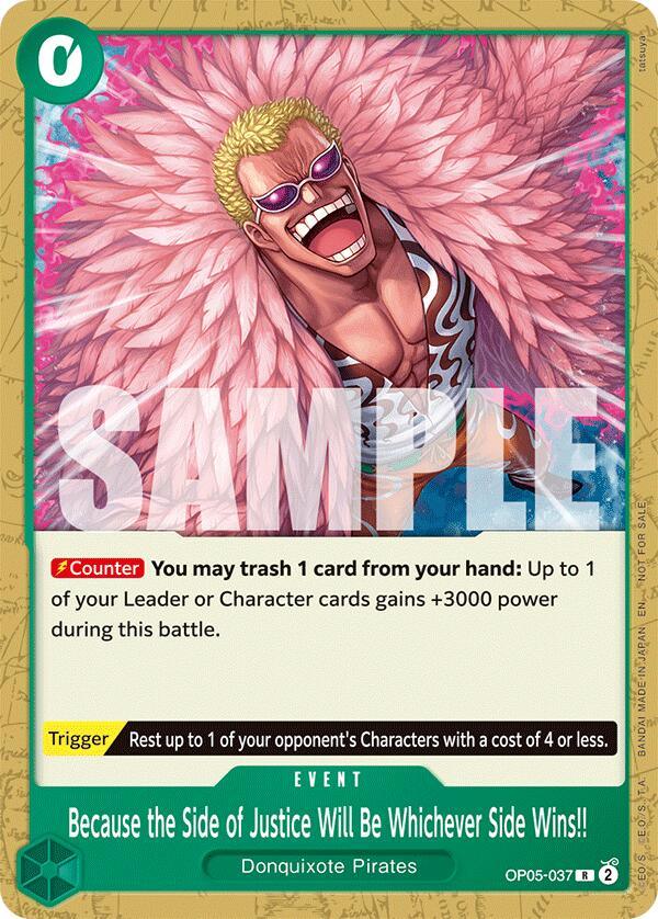 Because the Side of Justice Will Be Whichever Side Wins!! (Tournament Pack 2025 Vol. 4) [One Piece Promotion Cards] (ONLINE ORDER ONLY)