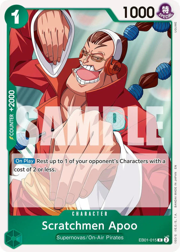 Scratchmen Apoo (EB01-015) (Reprint) [Premium Booster -The Best- Vol. 2] (ONLINE ORDER ONLY)