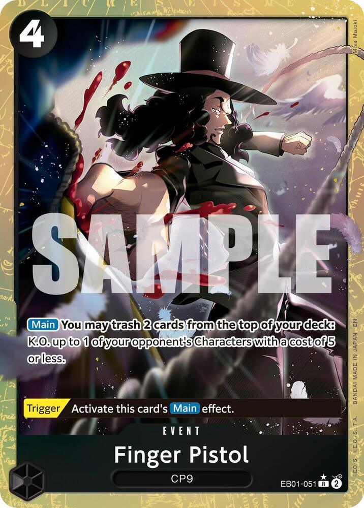 Finger Pistol (Alternate Art) [Premium Booster -The Best- Vol. 2] (ONLINE ORDER ONLY)