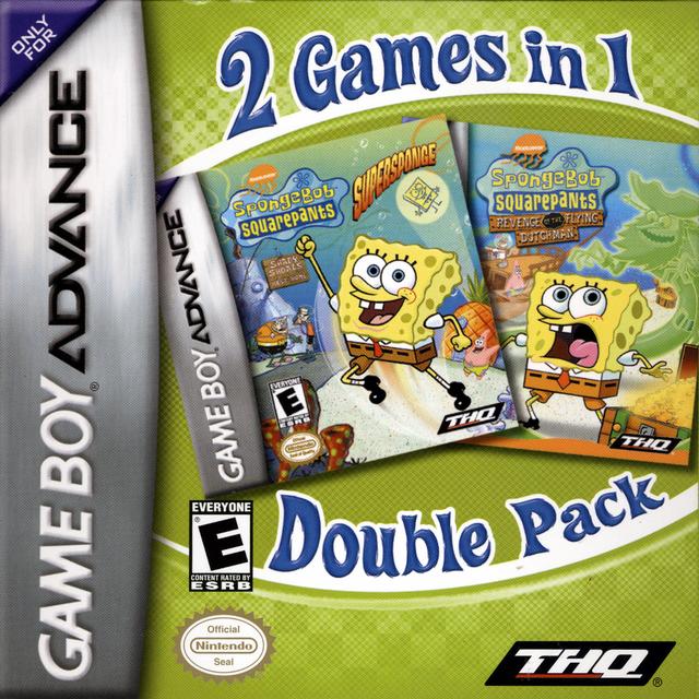 2 Games In 1 Double Pack - SpongeBob SquarePants: SuperSponge / SpongeBob SquarePants: Revenge of the Flying Dutchman (Gameboy Advance) (Online Only)