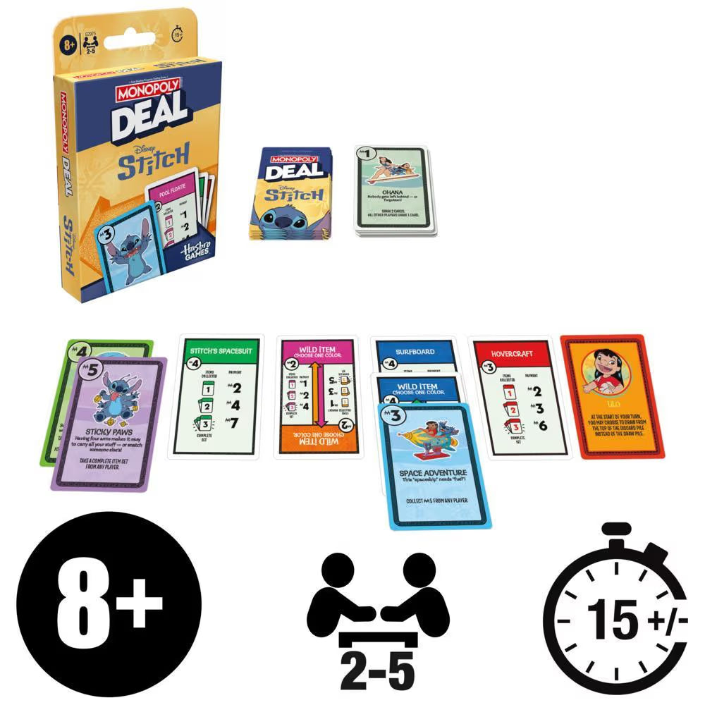 Monopoly Deal: Stitch (ONLINE ORDER ONLY)