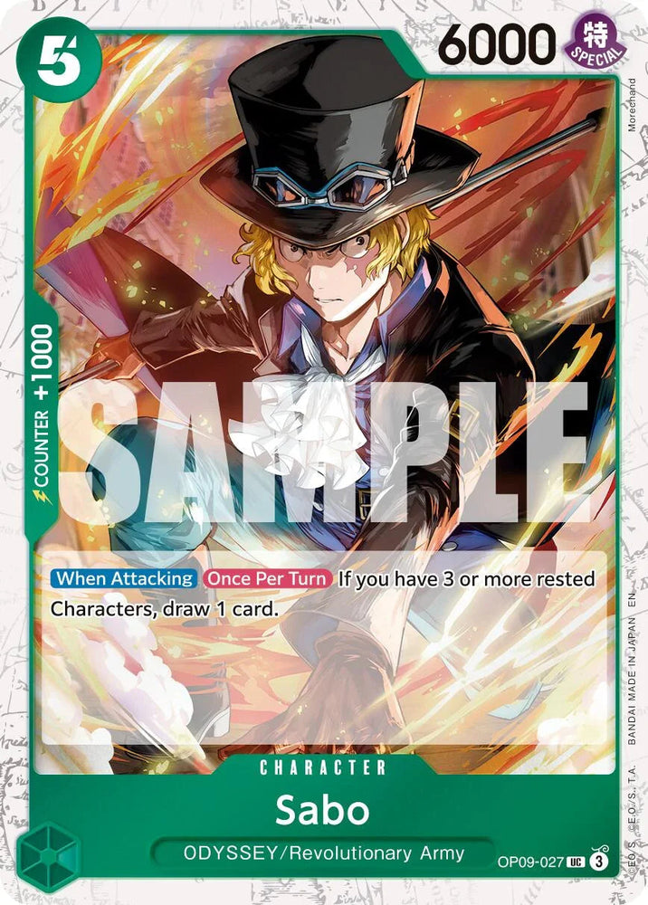 Sabo (OP09-027) (Pirate Foil) [Premium Booster -The Best- Vol. 2] (ONLINE ORDER ONLY)