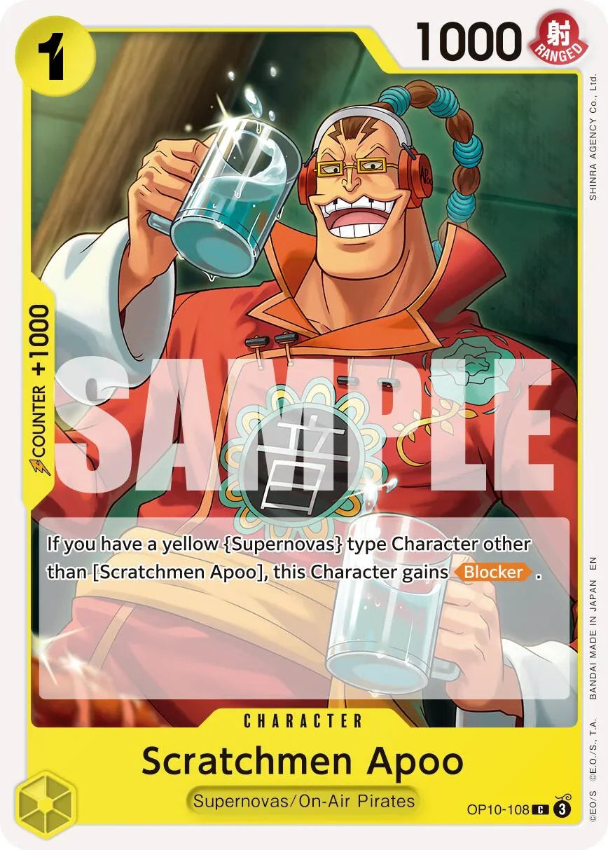 Scratchmen Apoo (OP10-108) (Reprint) [Premium Booster -The Best- Vol. 2] (ONLINE ORDER ONLY)