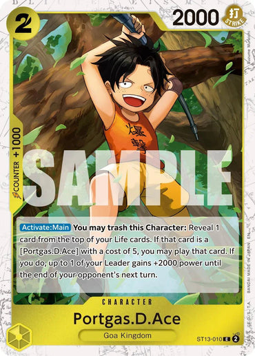 Portgas.D.Ace (ST13-010) (Pirate Foil) [Premium Booster -The Best- Vol. 2] (ONLINE ORDER ONLY)