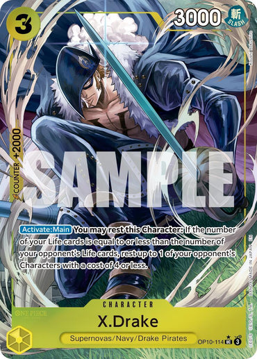 X.Drake (Alternate Art) [Premium Booster -The Best- Vol. 2] (ONLINE ORDER ONLY)