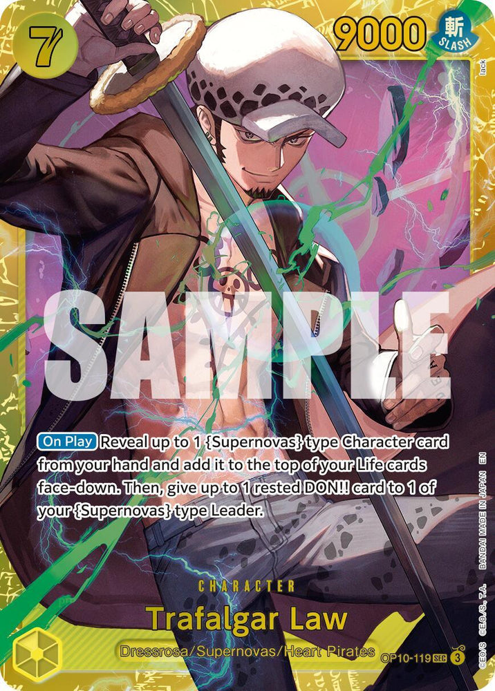 Trafalgar Law (OP10-119) (Reprint) [Premium Booster -The Best- Vol. 2] (ONLINE ORDER ONLY)