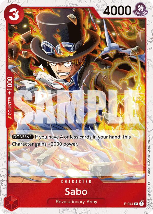 Sabo (P-044) (Pirate Foil) [Premium Booster -The Best- Vol. 2] (ONLINE ORDER ONLY)