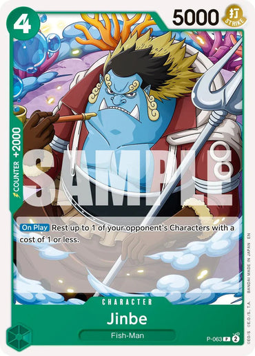 Jinbe (P-063) (Reprint) [Premium Booster -The Best- Vol. 2] (ONLINE ORDER ONLY)