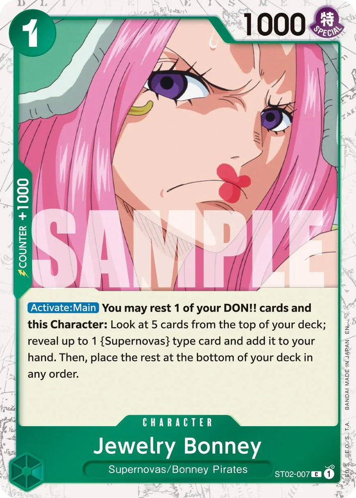Jewelry Bonney (ST02-007) (Pirate Foil) [Premium Booster -The Best- Vol. 2] (ONLINE ORDER ONLY)