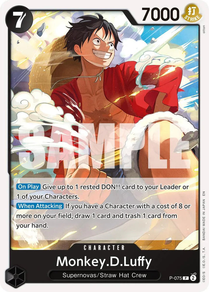 Monkey.D.Luffy (P-075) (Reprint) [Premium Booster -The Best- Vol. 2] (ONLINE ORDER ONLY)