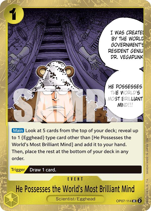 He Possesses the World's Most Brilliant Mind (Pirate Foil) [Premium Booster -The Best- Vol. 2]