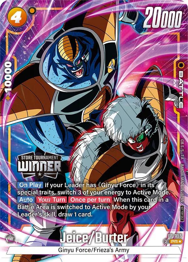 Jeice/Burter (Tournament Pack 08 - Winner) [Fusion World Tournament Cards] (ONLINE ORDER ONLY)