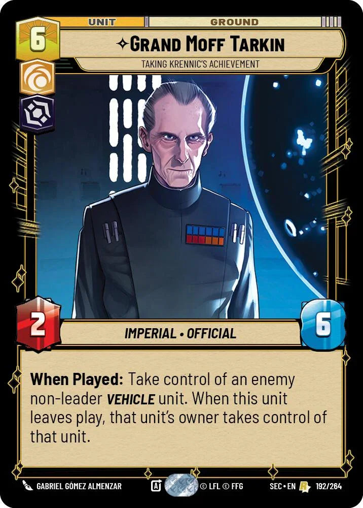 Grand Moff Tarkin (192/264) - Taking Krennic's Achievement (192/264) [Secrets of Power] (ONLINE ORDER ONLY)