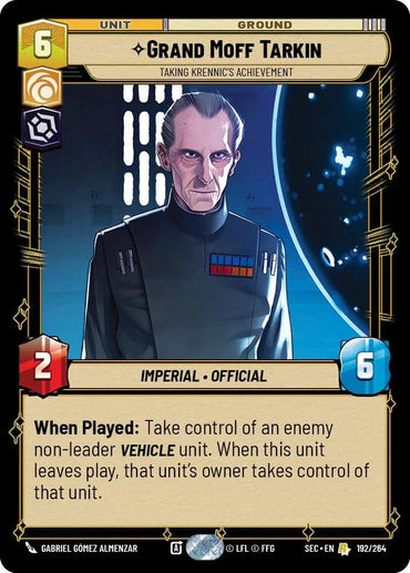 Grand Moff Tarkin (192/264) - Taking Krennic's Achievement (192/264) [Secrets of Power] (ONLINE ORDER ONLY)