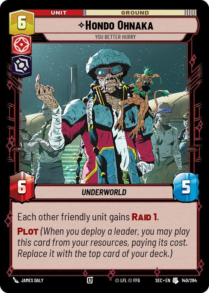 Hondo Ohnaka (140/264) - You Better Hurry (140/264) [Secrets of Power] (ONLINE ORDER ONLY)