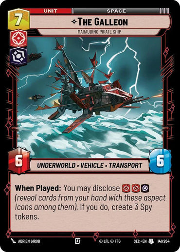 The Galleon (141/264) - Marauding Pirate Ship (141/264) [Secrets of Power] (ONLINE ORDER ONLY)