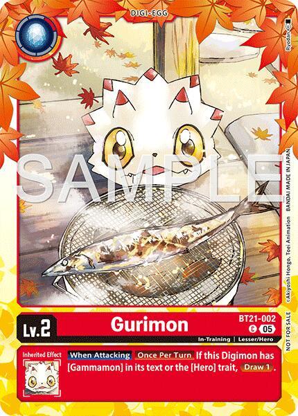Gurimon [BT21-002] (Regulation Battle Vol.3 Participant) [World Convergence] (ONLINE ORDER ONLY)