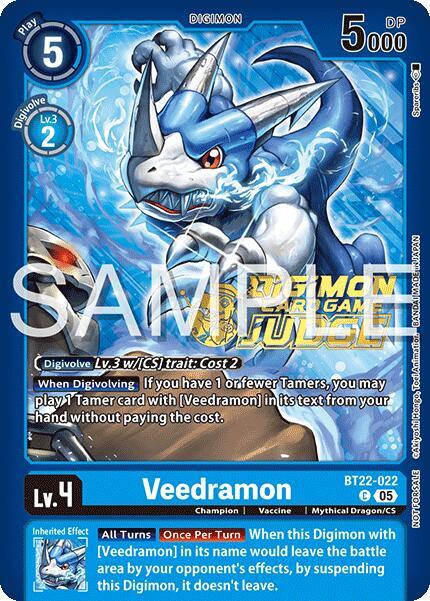 Veedramon [BT22-022] (Judge Pack 2025 Wave 2) [Cyber Eden] (ONLINE ORDER ONLY)