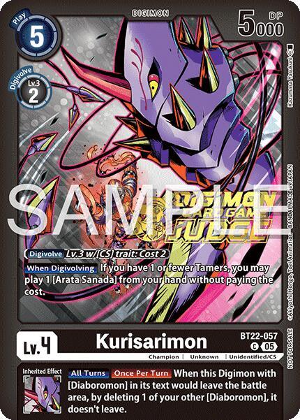 Kurisarimon [BT22-057] (Judge Pack 2025 Wave 2) [Cyber Eden] (ONLINE ORDER ONLY)