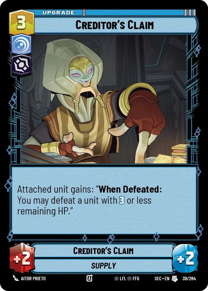 Creditor's Claim (39/264) (39/264) [Secrets of Power] (ONLINE ORDER ONLY)