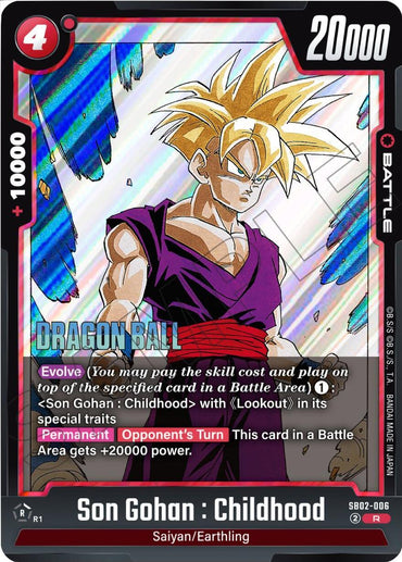 Son Gohan : Childhood (SB02-006) [Manga Booster 02] (ONLINE ORDER ONLY)