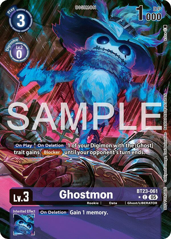 Ghostmon [BT23-061] (Hacker's Slumber Box Promotion Pack) [Hackers' Slumber] (ONLINE ORDER ONLY)