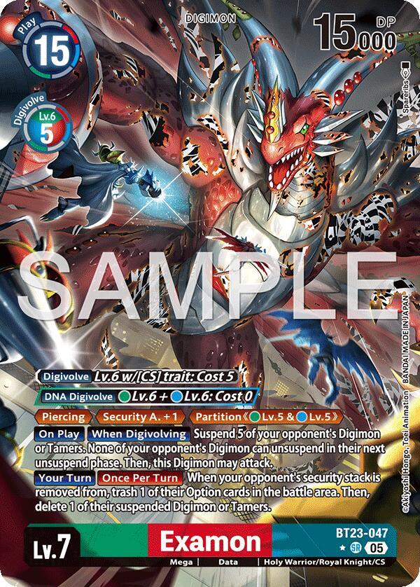 Examon [BT23-047SR] (Alternate Art) [Hackers' Slumber] (ONLINE ORDER ONLY)