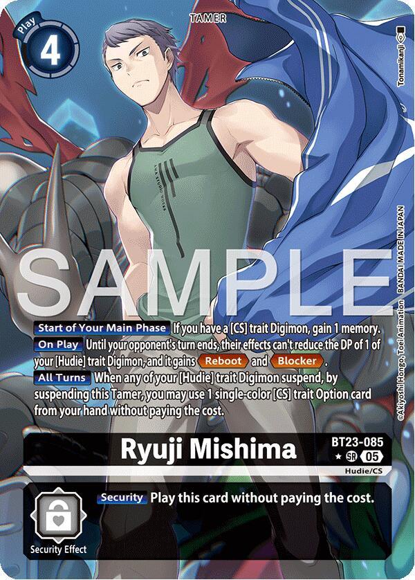 Ryuji Mishima [BT23-085] (Alternate Art) [Hackers' Slumber] (ONLINE ORDER ONLY)