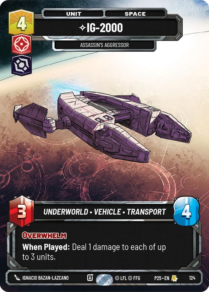 IG-2000 - 2000 (124) - Assassin's Aggressor (124) (124) [Sector and Regional Promos: Season 1] (ONLINE ORDER ONLY)