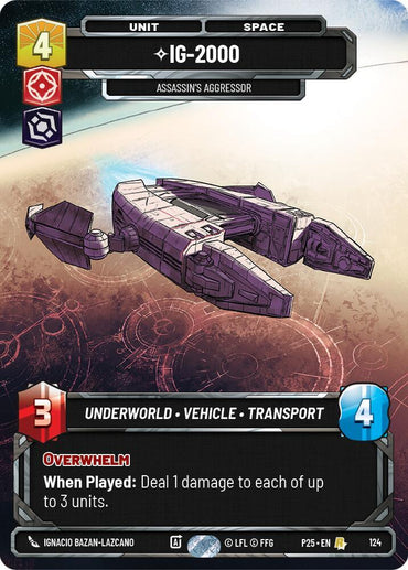 IG-2000 - 2000 (124) - Assassin's Aggressor (124) (124) [Sector and Regional Promos: Season 1] (ONLINE ORDER ONLY)