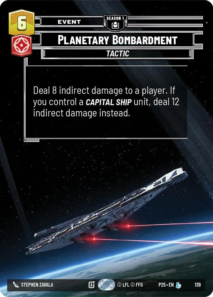 Planetary Bombardment (139) (139) [Sector and Regional Promos: Season 1] (ONLINE ORDER ONLY)