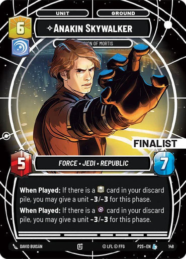 Anakin Skywalker - Champion of Mortis (Finalist) (148) (148) [Sector and Regional Promos: Season 1] (ONLINE ORDER ONLY)
