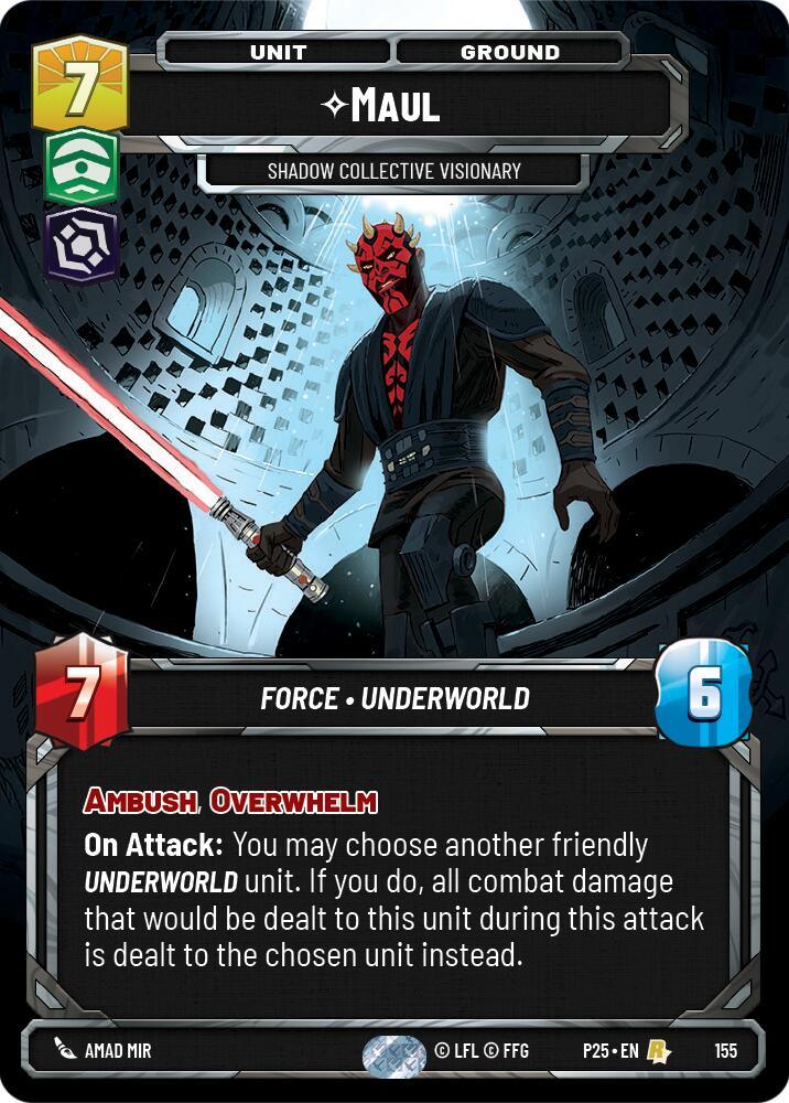 Maul - Shadow Collective Visionary (155) (155) [Sector and Regional Promos: Season 1] (ONLINE ORDER ONLY)
