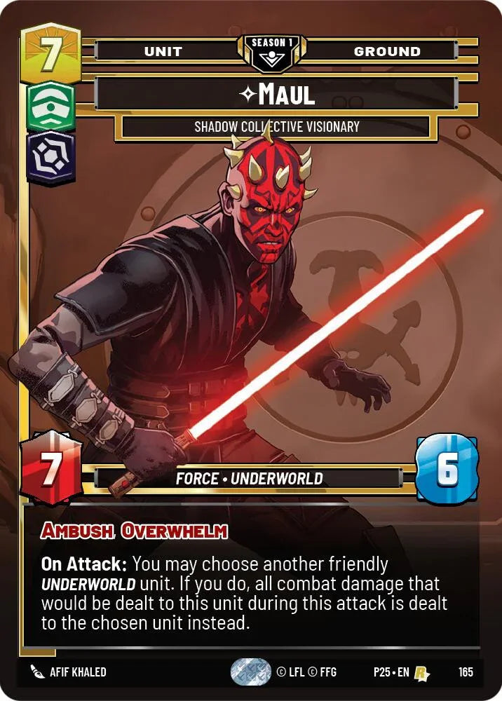 Maul - Shadow Collective Visionary (165) (165) [Sector and Regional Promos: Season 1] (ONLINE ORDER ONLY)