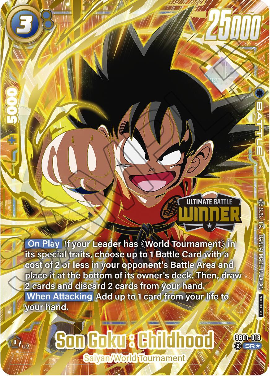 Son Goku : Childhood (SB01-018) (Ultimate Battle 2025 Vol.4 Winner) [Tournament and Championship Promos] (ONLINE ORDER ONLY)