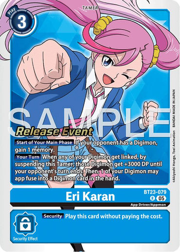 Eri Karan [BT23-079] [Hackers' Slumber Release Event Cards] (ONLINE ORDER ONLY)