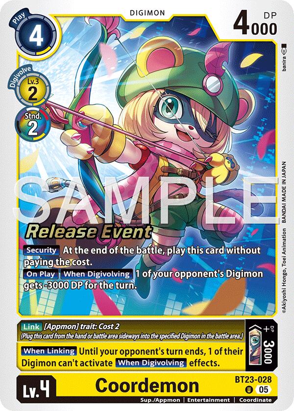 Coordemon [BT23-028] [Hackers' Slumber Release Event Cards] (ONLINE ORDER ONLY)